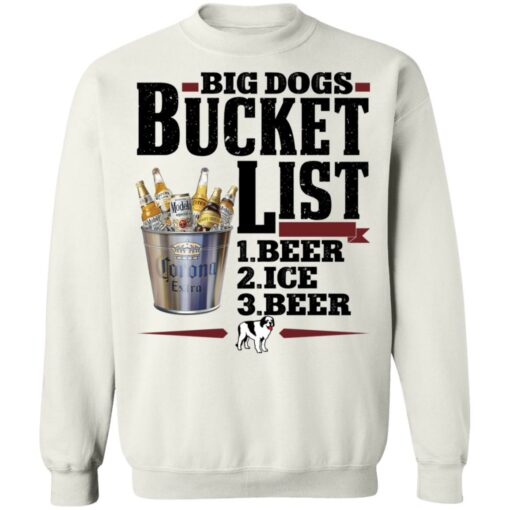 Big dogs bucket list beer ice beer shirt Shirt Sweatshirt Long Sleeve Hoodie Tank Mug