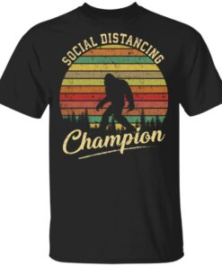 Bigfoot Social Distancing Champion shirt Shirt Sweatshirt Long Sleeve Hoodie Tank Mug