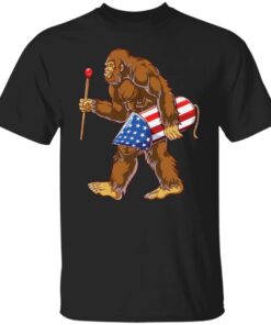 Bigfoot fireworks 4th of july funny shirt Shirt Sweatshirt Long Sleeve Hoodie Tank Mug