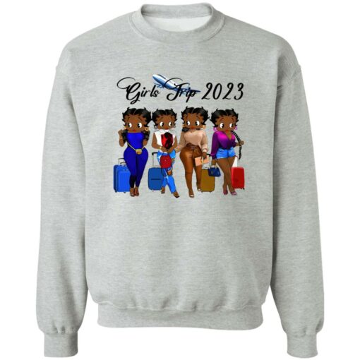 Black Betty Boop Girls Trip 2023 Shirt Shirt Sweatshirt Long Sleeve Hoodie Tank Mug