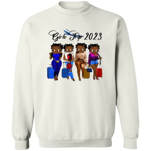 Black Betty Boop Girls Trip 2023 Shirt Shirt Sweatshirt Long Sleeve Hoodie Tank Mug