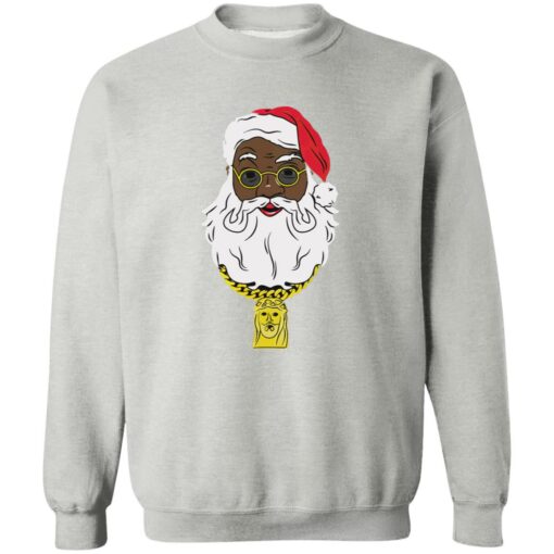 Black Santa Christmas sweater Shirt Sweatshirt Long Sleeve Hoodie Tank Mug