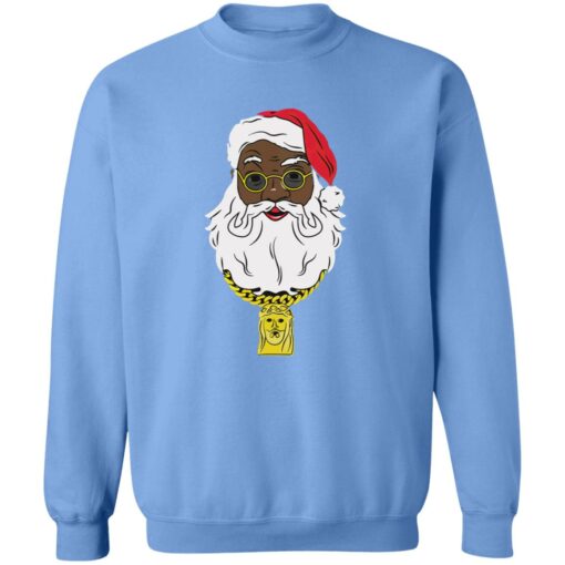 Black Santa Christmas sweater Shirt Sweatshirt Long Sleeve Hoodie Tank Mug