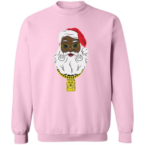 Black Santa Christmas sweater Shirt Sweatshirt Long Sleeve Hoodie Tank Mug