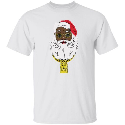 Black Santa Christmas sweater Shirt Sweatshirt Long Sleeve Hoodie Tank Mug