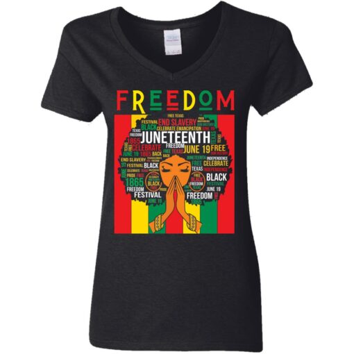 Black girl magic Juneteenth freedom end slavery shirt Shirt Sweatshirt Long Sleeve Hoodie Tank Mug