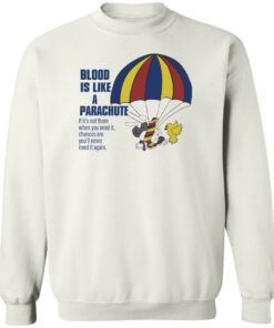 Blood is like a parachute if it's not there when you need shirt Shirt Sweatshirt Long Sleeve Hoodie Tank Mug 3 Blood is like a parachute if its not there when you need shirt Shirt Sweatshirt Long Sleeve Hoodie Tank Mug 4