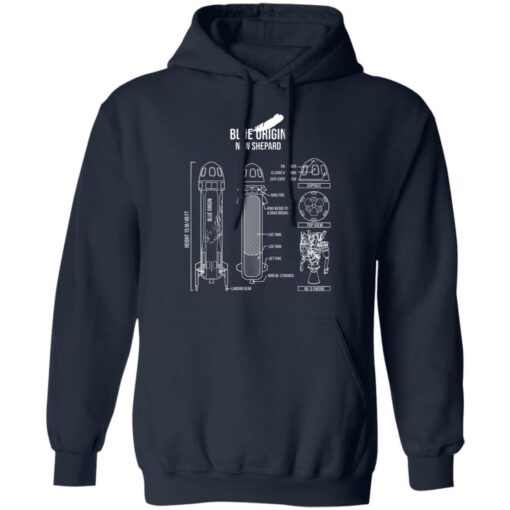 Blue origin new shepard shirt Shirt Sweatshirt Long Sleeve Hoodie Tank Mug