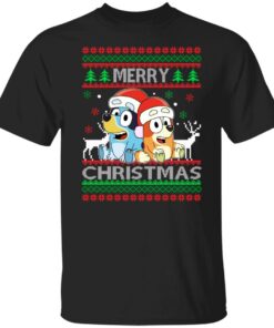 Bluey Merry Christmas Sweater Shirt Sweatshirt Long Sleeve Hoodie Tank Mug