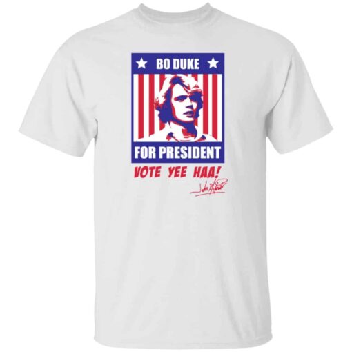 Bo Duke for president vote yee haa shirt Shirt Sweatshirt Long Sleeve Hoodie Tank Mug