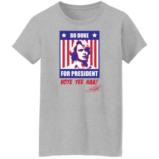 Bo Duke for president vote yee haa shirt Shirt Sweatshirt Long Sleeve Hoodie Tank Mug