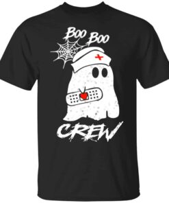 Boo Boo Crew Nurse Ghost Funny Halloween Costume Gift Shirt