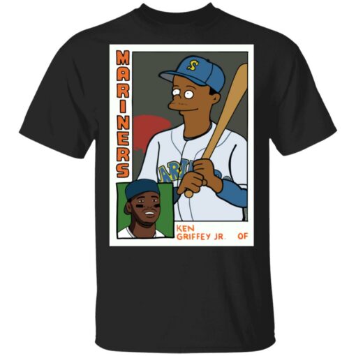 Brandon Walker Simpsons Mariners Ken Griffey JR Card shirt Shirt Sweatshirt Long Sleeve Hoodie Tank Mug