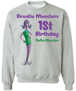 Brookie monsters 1st birthday nana monster shirt Shirt Sweatshirt Long Sleeve Hoodie Tank Mug 2 Brookie monsters 1st birthday nana monster shirt Shirt Sweatshirt Long Sleeve Hoodie Tank Mug 3