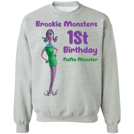 Brookie monsters 1st birthday nana monster shirt Shirt Sweatshirt Long Sleeve Hoodie Tank Mug