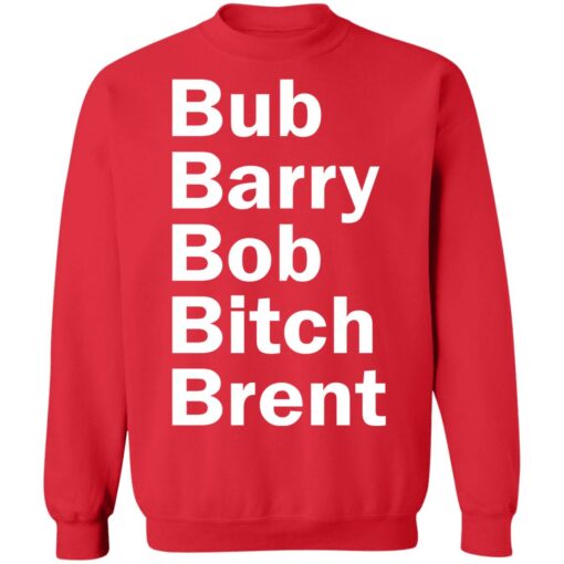 Bub Barry Bob Bitch Brent shirt Shirt Sweatshirt Long Sleeve Hoodie Tank Mug