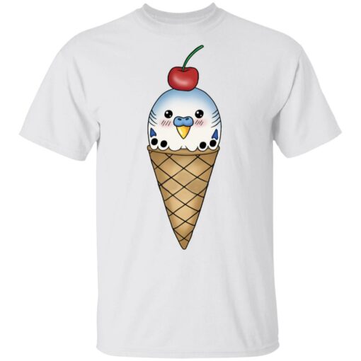 Budgie in ice cream cone shirt Shirt Sweatshirt Long Sleeve Hoodie Tank Mug