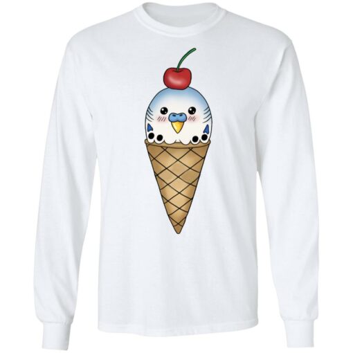 Budgie in ice cream cone shirt Shirt Sweatshirt Long Sleeve Hoodie Tank Mug