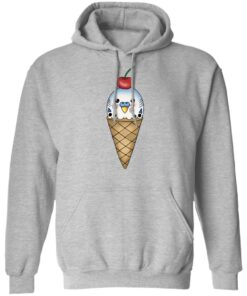 Budgie in ice cream cone shirt Shirt Sweatshirt Long Sleeve Hoodie Tank Mug 2