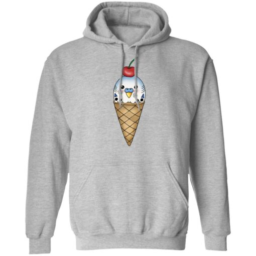 Budgie in ice cream cone shirt Shirt Sweatshirt Long Sleeve Hoodie Tank Mug