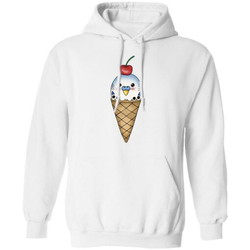 Budgie in ice cream cone shirt Shirt Sweatshirt Long Sleeve Hoodie Tank Mug