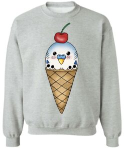 Budgie in ice cream cone shirt Shirt Sweatshirt Long Sleeve Hoodie Tank Mug 4