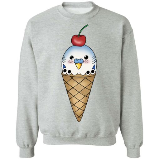 Budgie in ice cream cone shirt Shirt Sweatshirt Long Sleeve Hoodie Tank Mug