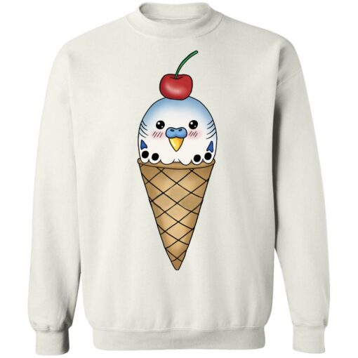 Budgie in ice cream cone shirt Shirt Sweatshirt Long Sleeve Hoodie Tank Mug