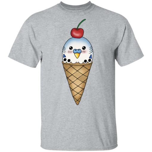 Budgie in ice cream cone shirt Shirt Sweatshirt Long Sleeve Hoodie Tank Mug