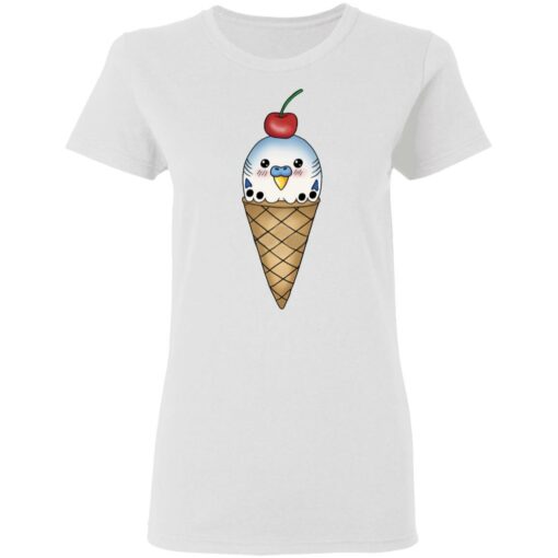 Budgie in ice cream cone shirt Shirt Sweatshirt Long Sleeve Hoodie Tank Mug