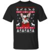 Bulldog With Antlers Christmas Sweater Shirt Sweatshirt Long Sleeve Hoodie Tank Mug