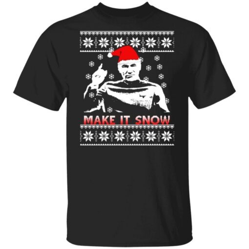 Captain Picard make it snow Christmas sweater Shirt Sweatshirt Long Sleeve Hoodie Tank Mug