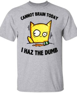Cat Cannot Brain Today I Haz The Dumb Shirt, Hoodie, Tank Shirt Sweatshirt Long Sleeve Hoodie Tank Mug