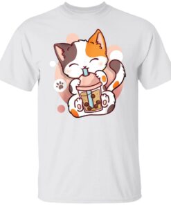 Cat boba tea bubble tea anime kawaii neko shirt Shirt Sweatshirt Long Sleeve Hoodie Tank Mug