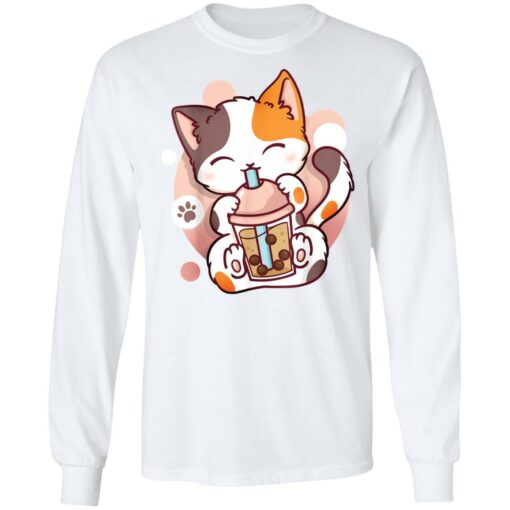 Cat boba tea bubble tea anime kawaii neko shirt Shirt Sweatshirt Long Sleeve Hoodie Tank Mug