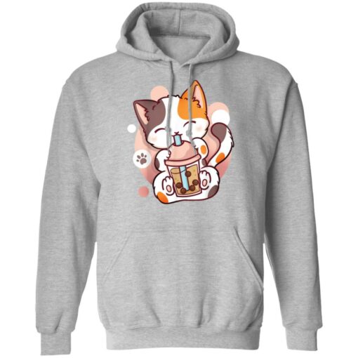 Cat boba tea bubble tea anime kawaii neko shirt Shirt Sweatshirt Long Sleeve Hoodie Tank Mug