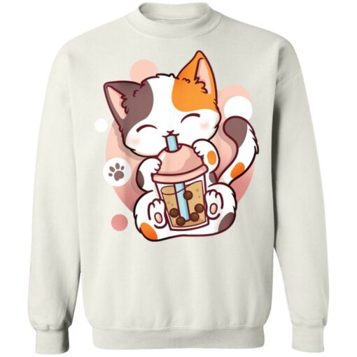 Cat boba tea bubble tea anime kawaii neko shirt Shirt Sweatshirt Long Sleeve Hoodie Tank Mug