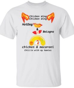 Chicken wing hot dog and bologna chicken and macaroni shirt Shirt Sweatshirt Long Sleeve Hoodie Tank Mug
