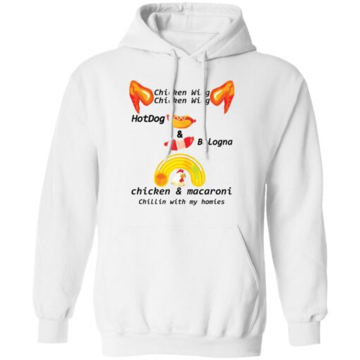 Chicken wing hot dog and bologna chicken and macaroni shirt Shirt Sweatshirt Long Sleeve Hoodie Tank Mug