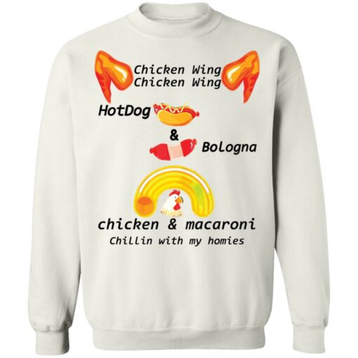 Chicken wing hot dog and bologna chicken and macaroni shirt Shirt Sweatshirt Long Sleeve Hoodie Tank Mug