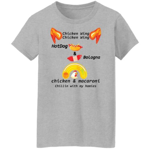 Chicken wing hot dog and bologna chicken and macaroni shirt Shirt Sweatshirt Long Sleeve Hoodie Tank Mug