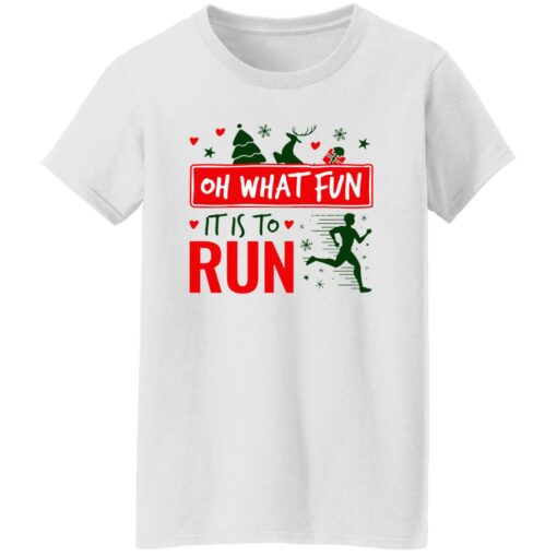 Christmas Running Oh What Fun It Is To Run Shirt Shirt Sweatshirt Long Sleeve Hoodie Tank Mug