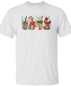 Christmas coffee latte snowmen shirt Shirt Sweatshirt Long Sleeve Hoodie Tank Mug