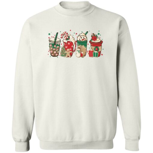 Christmas coffee latte snowmen shirt Shirt Sweatshirt Long Sleeve Hoodie Tank Mug