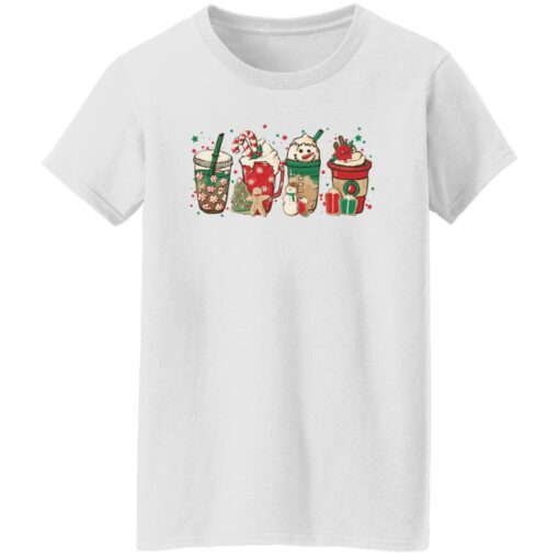 Christmas coffee latte snowmen shirt Shirt Sweatshirt Long Sleeve Hoodie Tank Mug