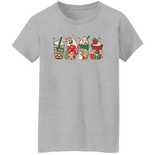 Christmas coffee latte snowmen shirt Shirt Sweatshirt Long Sleeve Hoodie Tank Mug