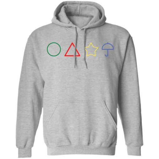 Circle Triangle Star Umbrella Squid Game shirt Shirt Sweatshirt Long Sleeve Hoodie Tank Mug