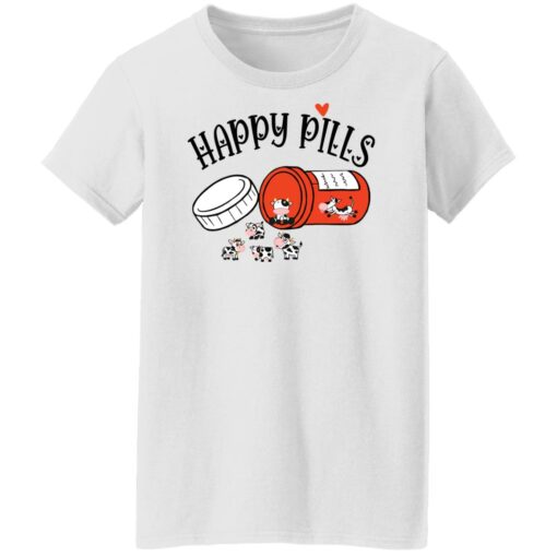 Cow happy pills shirt Shirt Sweatshirt Long Sleeve Hoodie Tank Mug