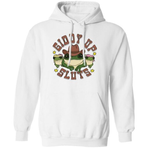 Cowboy Frog giddy up sluts shirt Shirt Sweatshirt Long Sleeve Hoodie Tank Mug