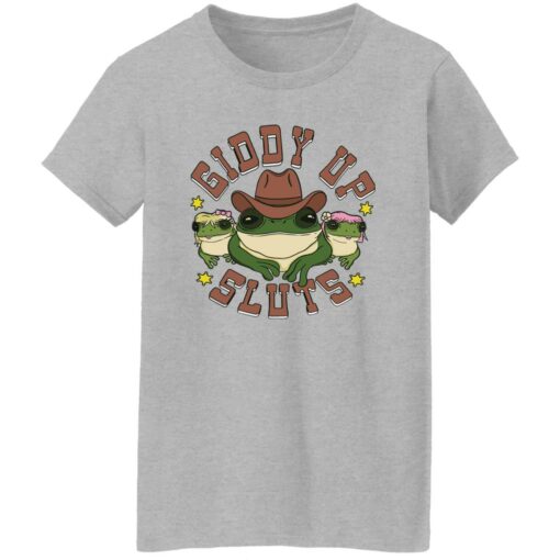 Cowboy Frog giddy up sluts shirt Shirt Sweatshirt Long Sleeve Hoodie Tank Mug